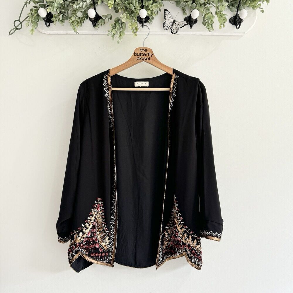 Novica Beaded Western Jacket VW boho western